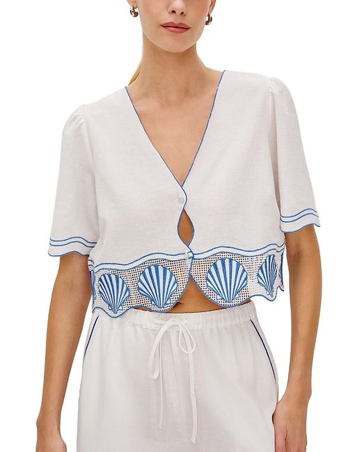 Rails White Venice Top