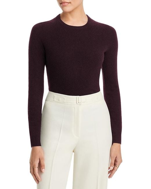 C by Bloomingdale's Cashmere Brown C By Bloomingdale's Crewneck Cashmere Sweater