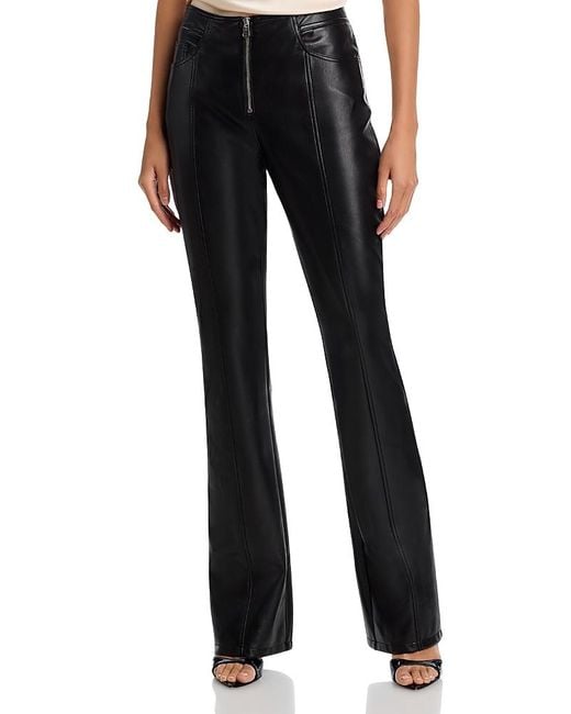 Cinq À Sept Black Sylvie Faux Leather Pants