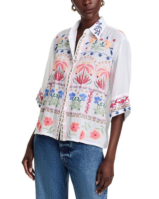 Johnny Was | Short Kimono Sleeve Shirt main image 1