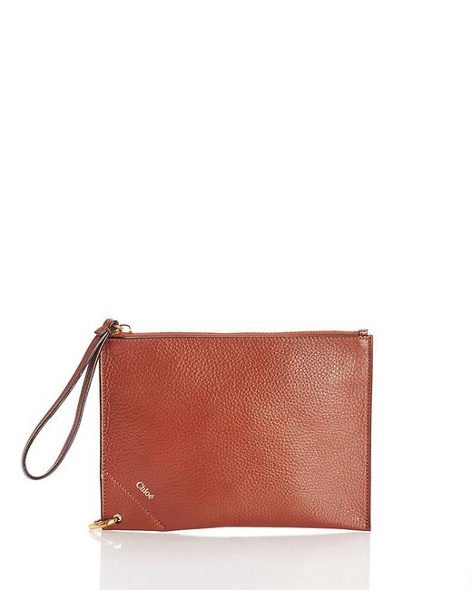 Chloé Multicolor Spin Zip Leather Pouch