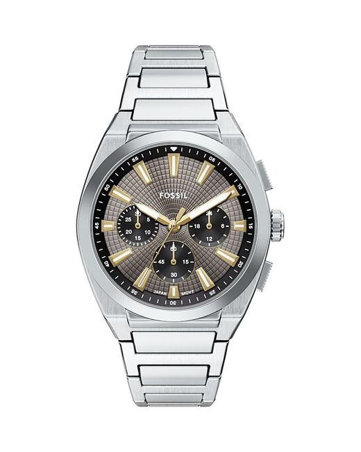 Fossil Metallic Everett Chronograph, 44Mm for men