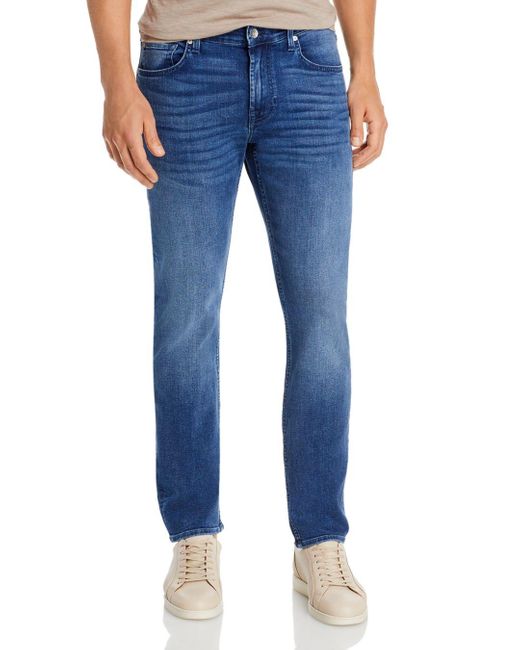7 For All Mankind Denim Slimmy Squiggle Slim Fit Jeans In Epsom in Blue ...