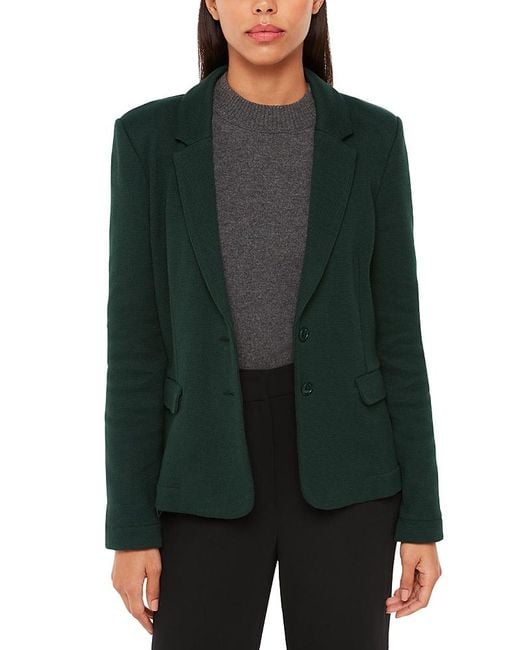 Whistles Green Slim Jersey Jacket