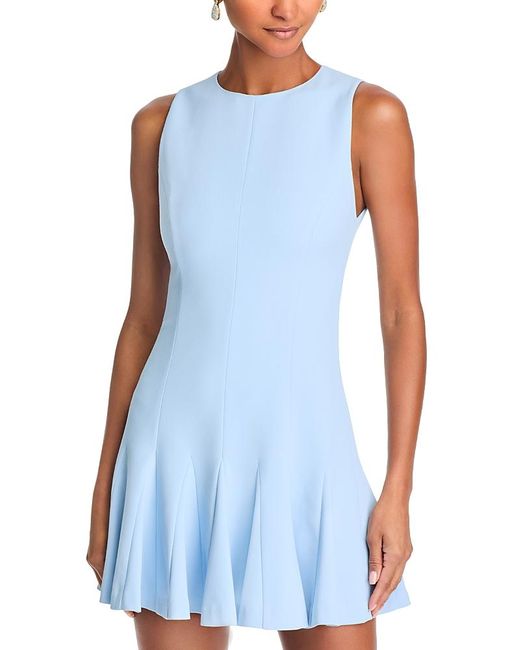 Alice+Olivia■Isa Sleeveless Seamed Flare Mini Dress■ドレス Alice + Olivia Isa Sleeveless Seamed Flare Mini Dress in Red