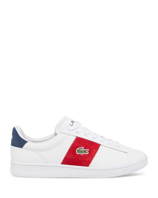 Lacoste White Carnaby Set Cigar Bar Lace Up Sneakers for men