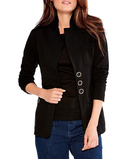 NIC+ZOE Black Editor Blazer