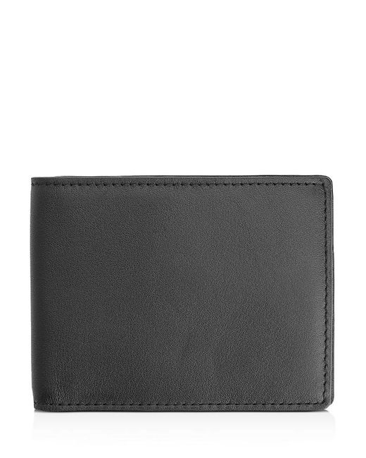 ROYCE New York Black Leather Rfid-Blocking 100 Step Wallet for men