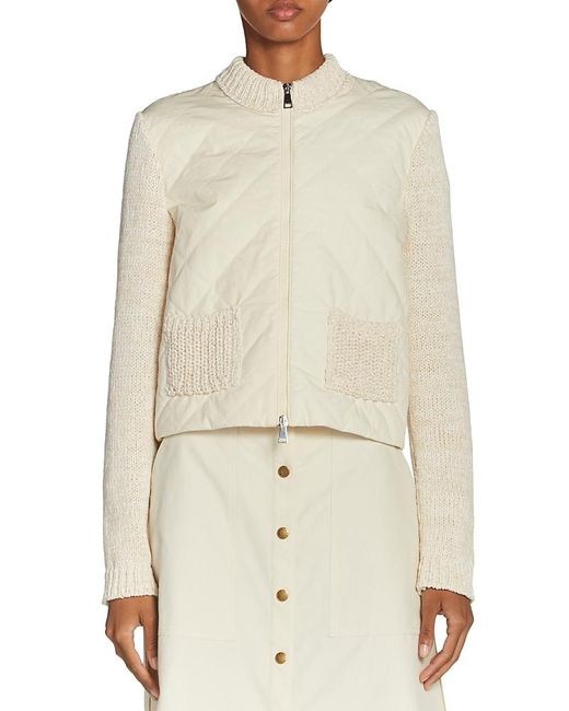 Moncler Natural Padded Mixed Media Jacket