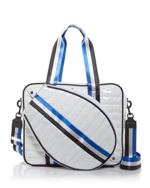 Think Royln Champion Tennis Quilted Tote in Blue Lyst