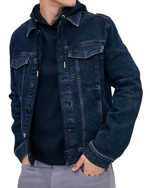 DL1961 Blue Vaughn Trucker Denim Jacket for men