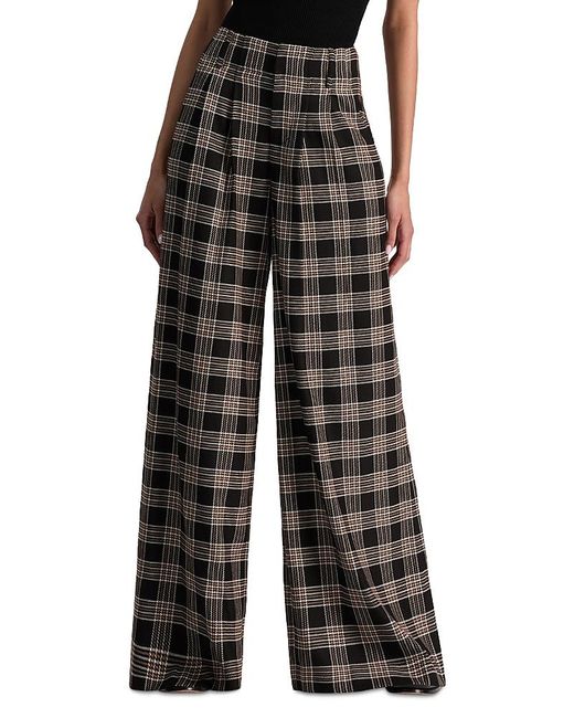 Alice + Olivia Black Eloise Wide Leg Pant