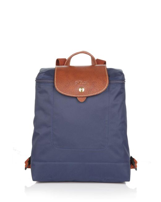 longchamp le pliage backpack navy