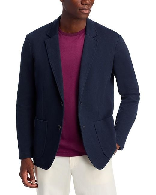 Rag & Bone Blue Butler Patch Pocket Blazer for men