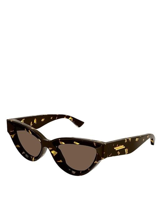 Bottega Veneta Multicolor Edgy Cat Eye Sunglasses, 53Mm