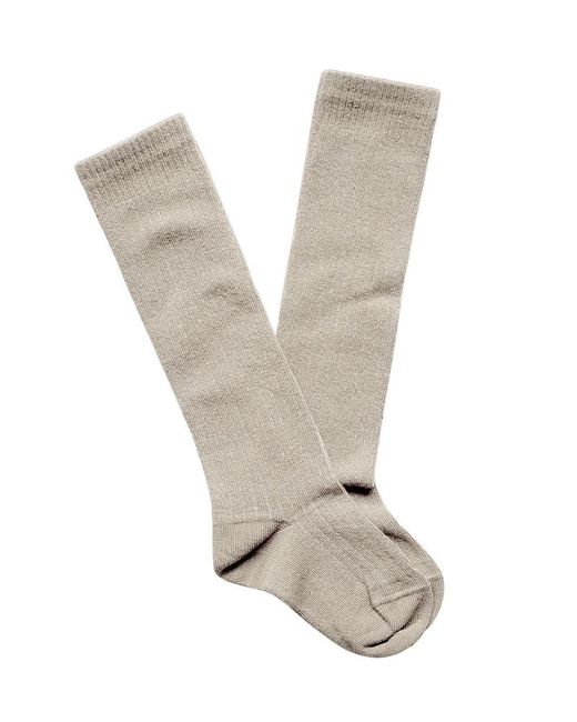 The Simple Folk White Ribbed Sock