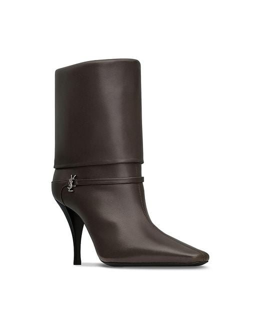 Saint Laurent Brown Niki Booties