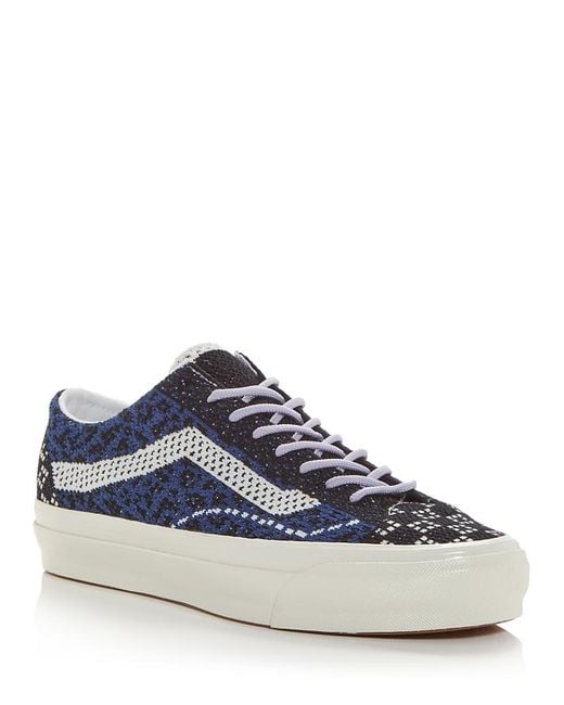 Vans Blue Lx Old Skool Woven Sneakers for men