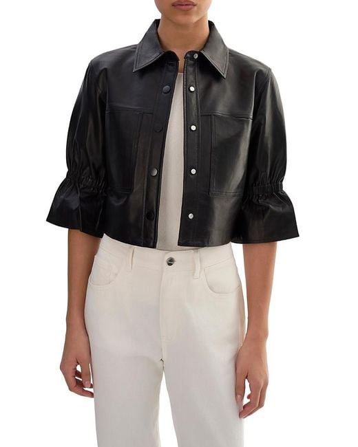 Lamarque Black Carolina Leather Jacket