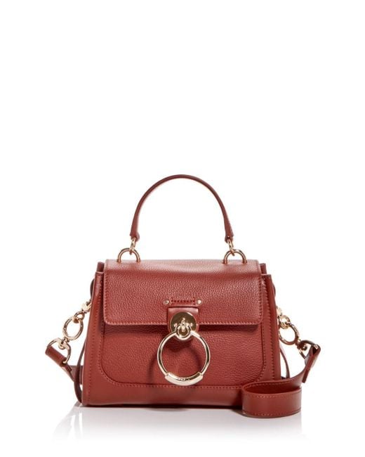Chloé Mini Tess Day Bag Leather Crossbody in Brown Lyst Canada
