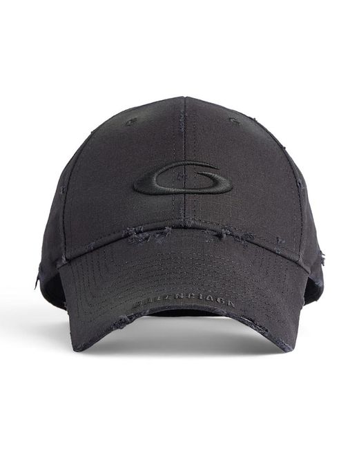 Balenciaga Gray Sports Loop Icon Cargo Cap for men