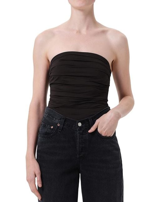 Agolde Black Gwyneth Bodysuit