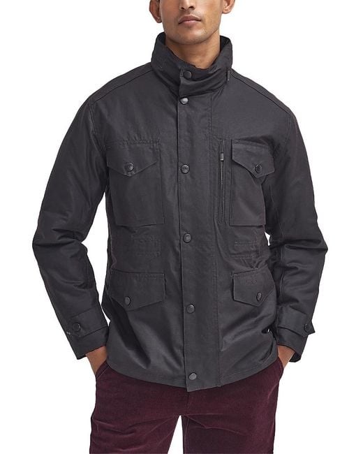 Barbour Gray Sapper Wax Jacket for men