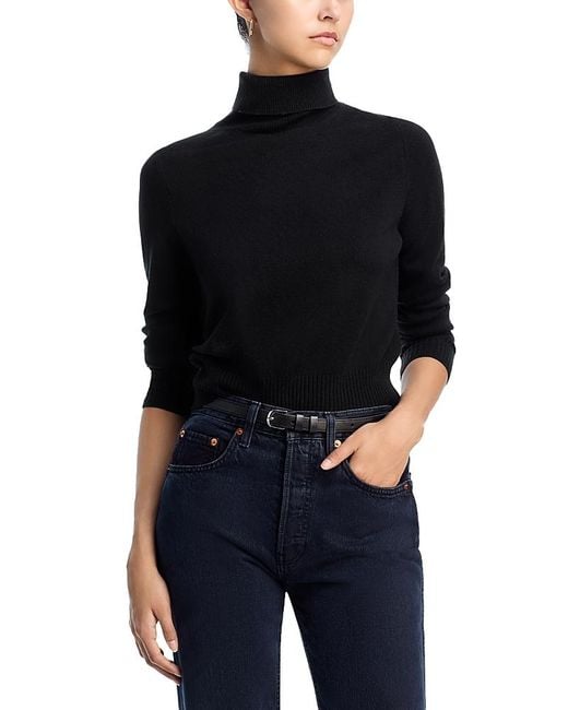 French Connection Black Babysoft Turtleneck Sweater