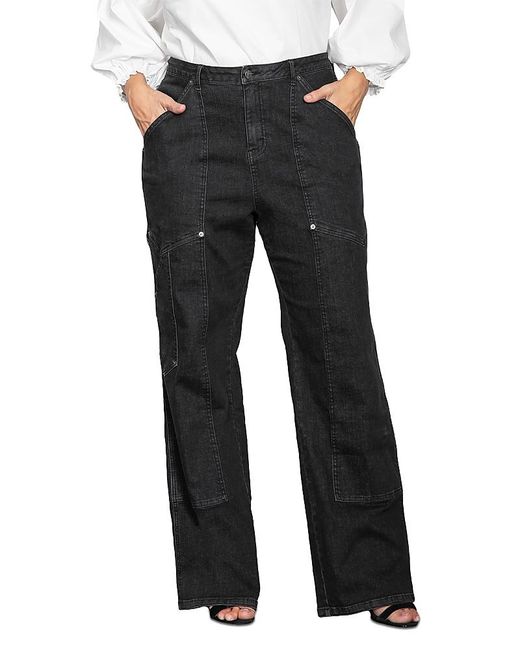 Standards & Practices Black Plus Super High Workwear Jeans