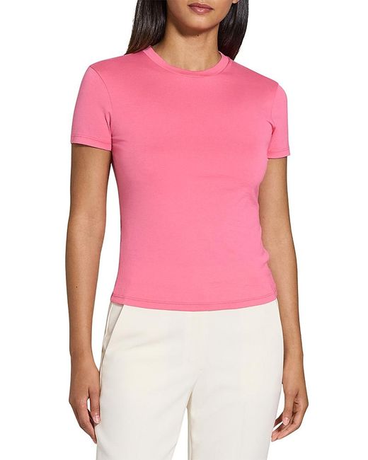 Theory Red Apex Tiny Tee