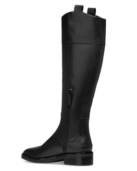 Cole Haan Hampshire Almond Toe Riding Boots in Black | Lyst