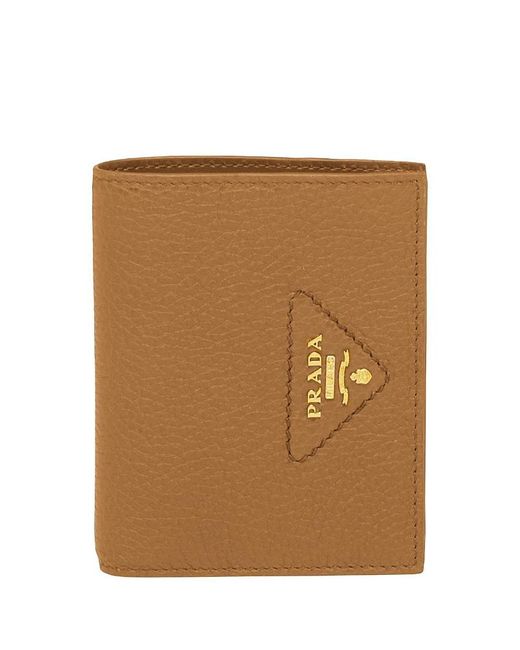 Prada Brown Small Leather Wallet