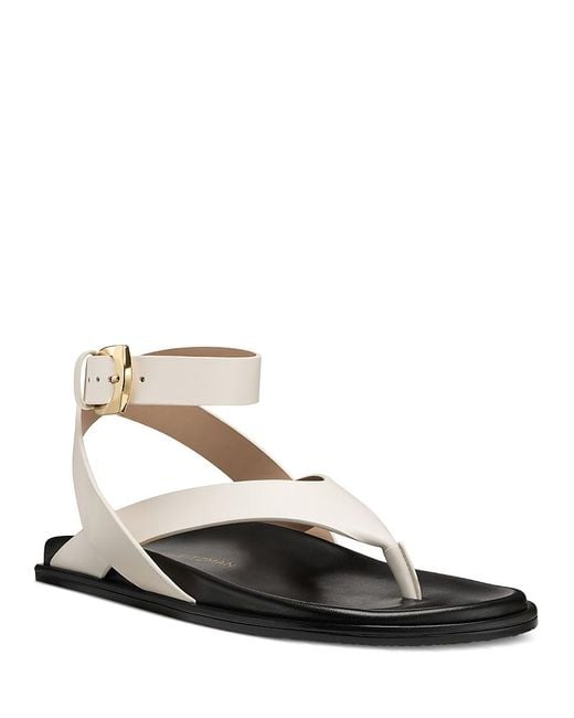 Stuart Weitzman White Mary Kate Sandals