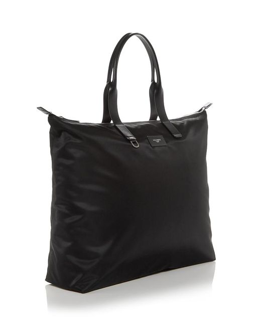 Dolce & Gabbana Black Zip Top Tote Bag for men