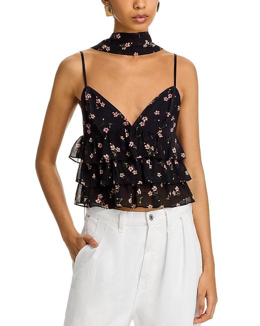 AFRM Black Gisela Tiered Top