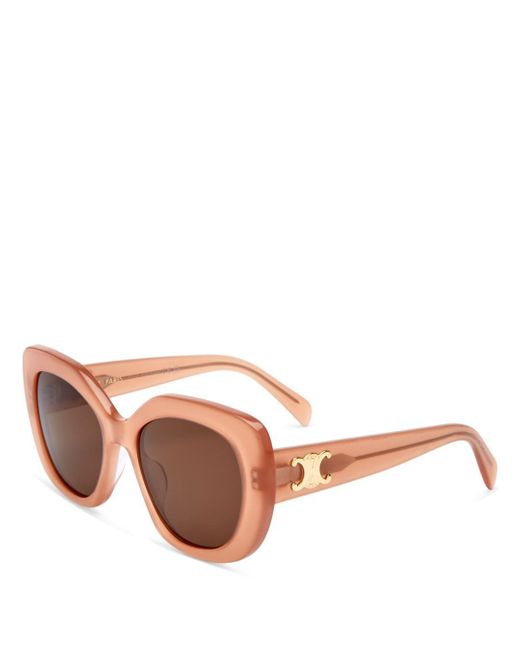 Celine Triomphe Square Sunglasses in Pink Lyst