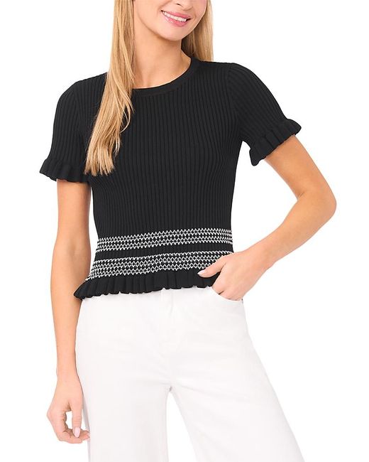 Ted Baker Black Elise Contrast Stitch Pullover