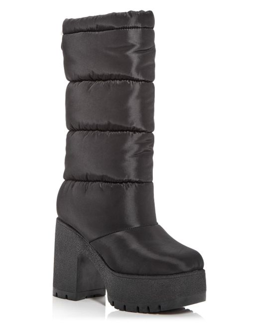 Jeffrey Campbell Snow Doubt Platform Block Heel Cold Weather Boots in