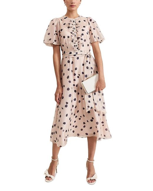 【Phase Eight】Nicola Spot スポット Polka dotsドレス Phase Eight Nicola Spot Dress in Pink | Lyst