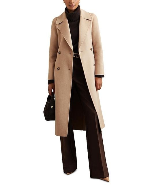 Reiss Natural Rene Double Breasted Coat