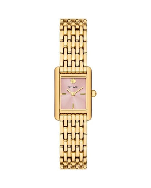 Tory Burch Metallic The Eleanor Small Watch, 19Mm X 28Mm