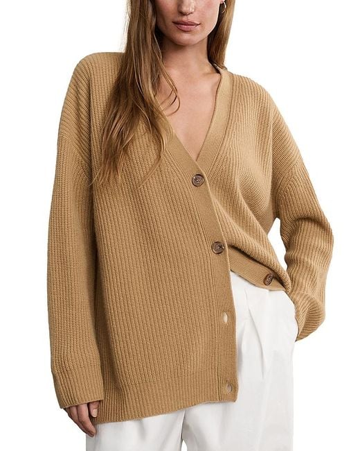 Jenni Kayne Women's Brown Cashmere Cocoon Cardigan