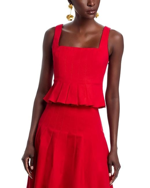 Aqua Red Panel Tank Top