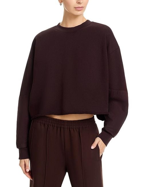 Leset Red Jamie Patch Crew Sweatshirt