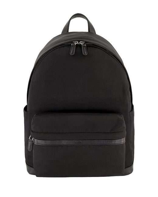 Vince Black Soft Nylon Backpack for men
