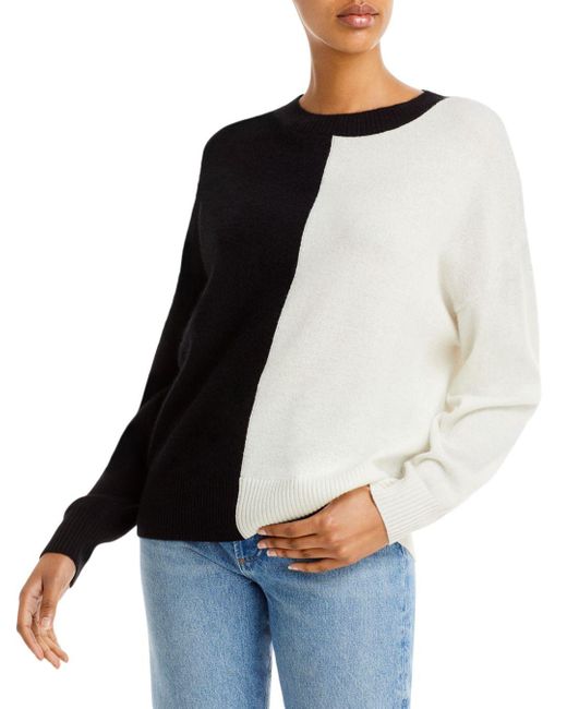 aqua color block sweater