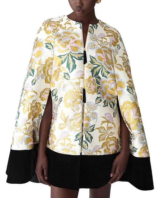 Carolina Herrera Natural Cape Coat