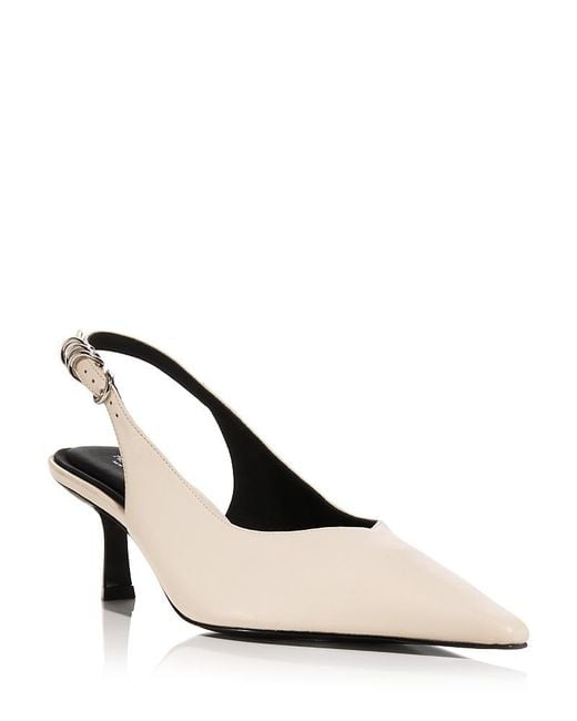Rag & Bone Natural Brynn Slingback Pumps