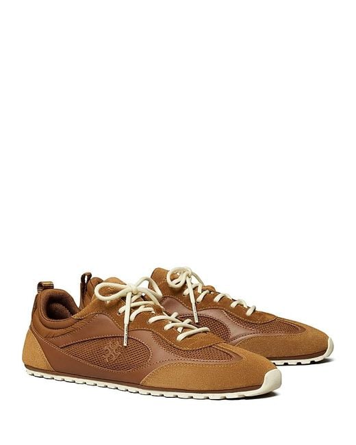 Tory Burch Brown Field Sneakers