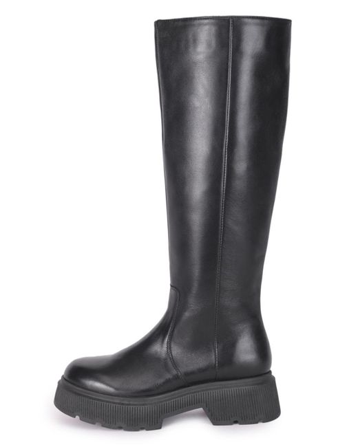 Kenneth Cole Marge Riding Boots in Black | Lyst